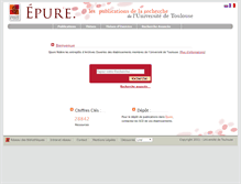 Tablet Screenshot of epure.univ-toulouse.fr